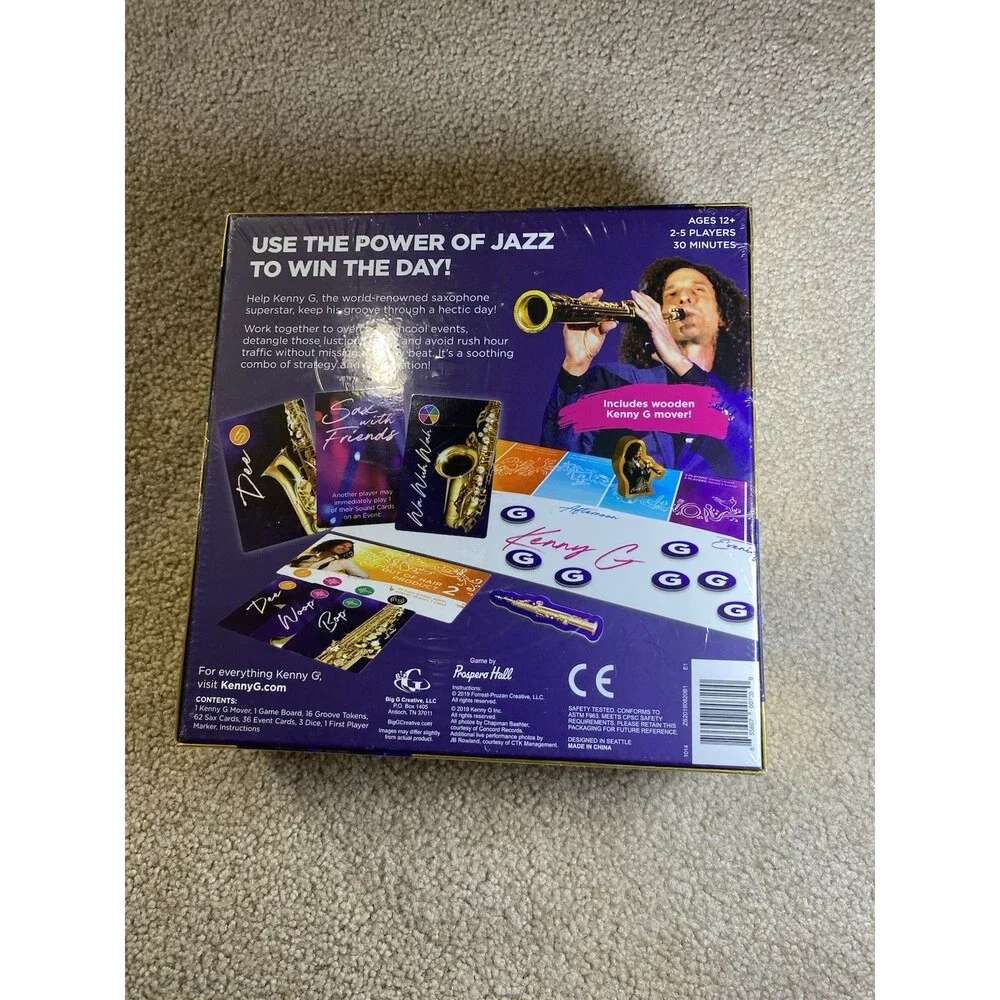 Kenny G Keepin' It Saxy Board Game New Sealed Big G Creative 2019